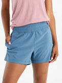 Women's Pull-On Breeze Short - Pacific Blue