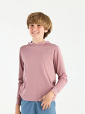 Youth Bamboo Shade Hoodie - Ash Rose