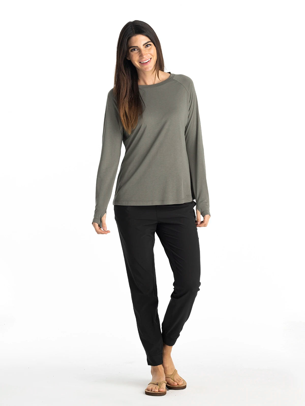 Women's Bamboo Lightweight Long Sleeve II - Fatigue