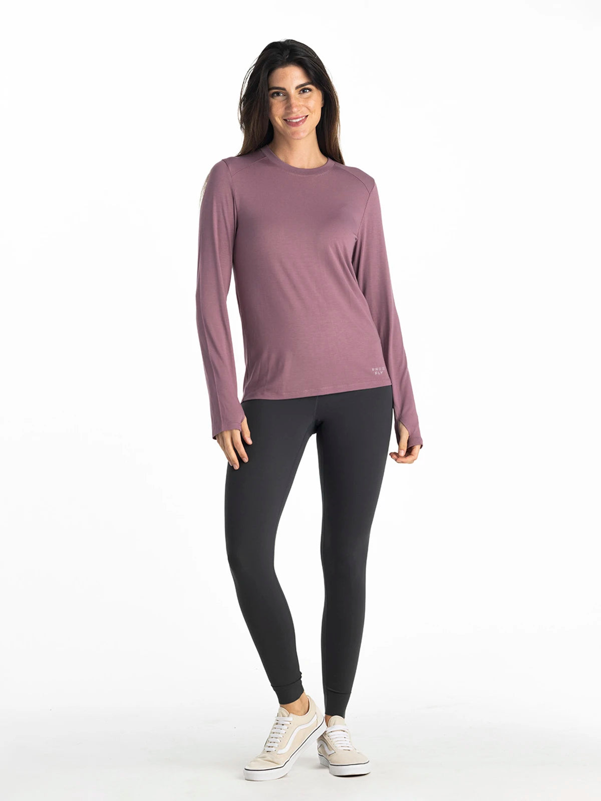 Women's Bamboo Shade Long Sleeve II - Sea Moss Purple