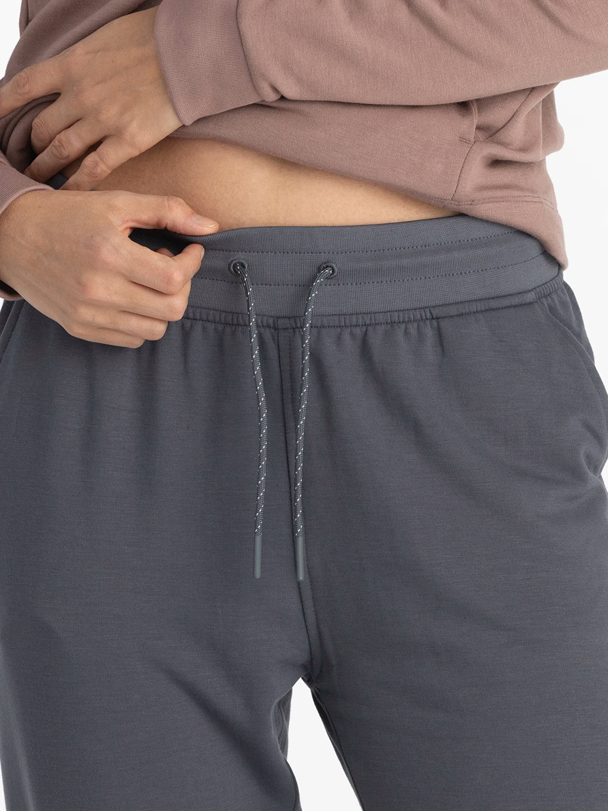 Women's Bamboo Lightweight Fleece Jogger - Storm Cloud