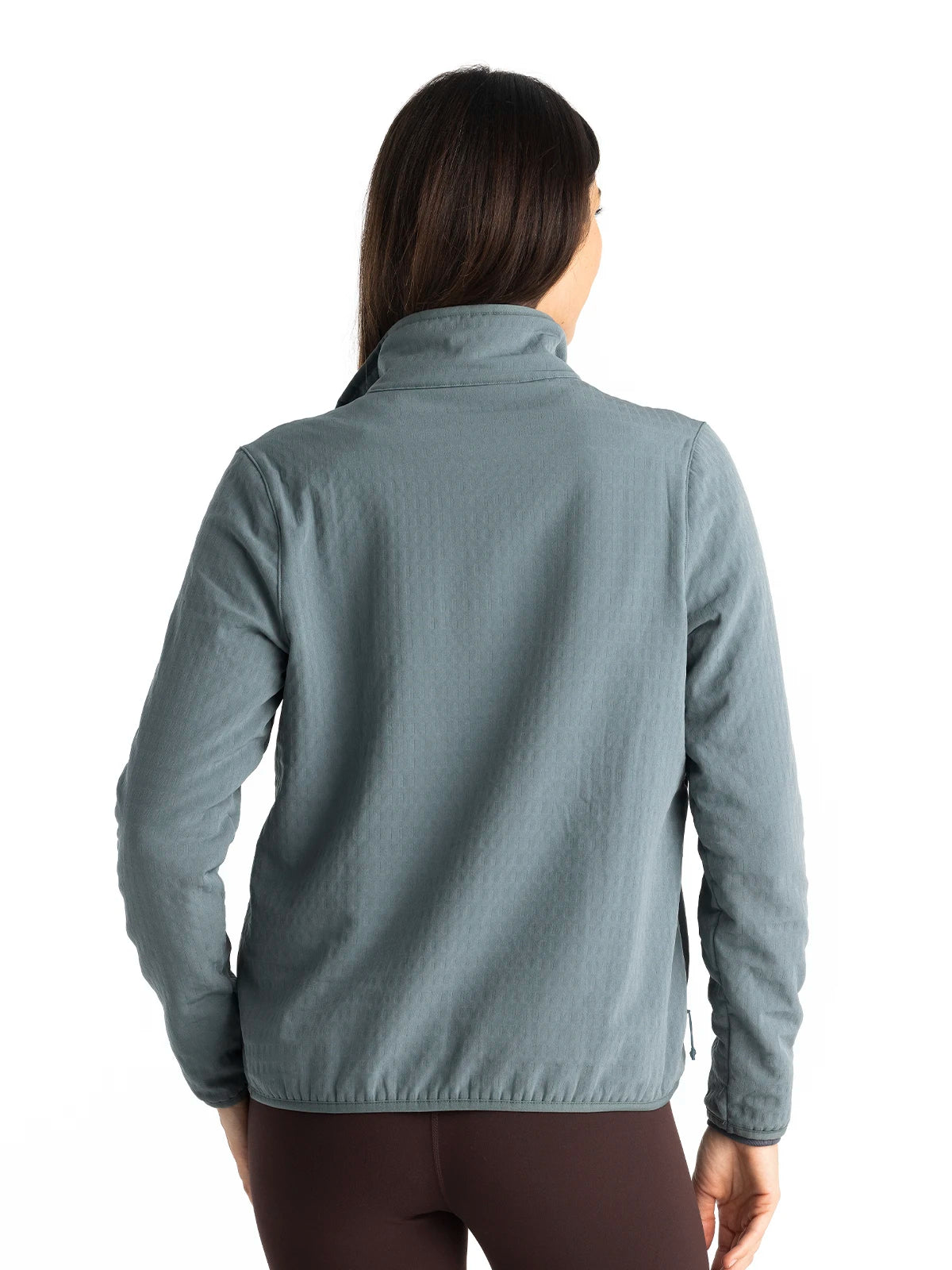 Women's Gridback Fleece Jacket - Stormy Sea