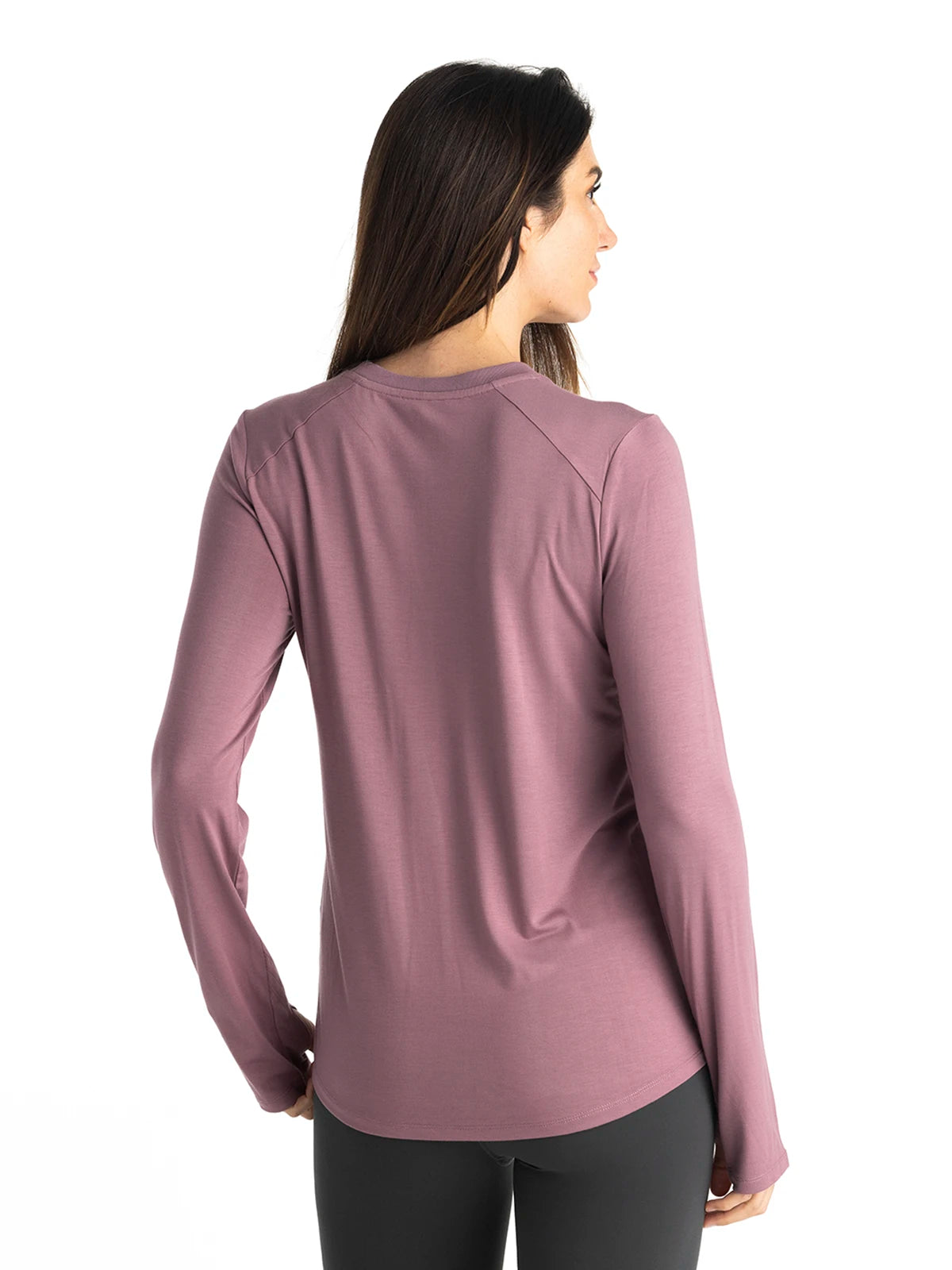 Women's Bamboo Shade Long Sleeve II - Sea Moss Purple