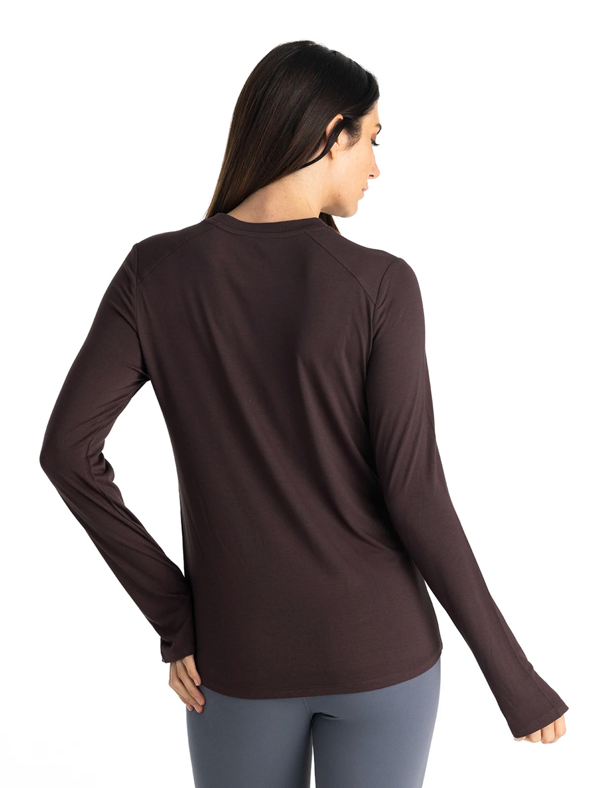 Women's Bamboo Shade Long Sleeve II - Red Cedar