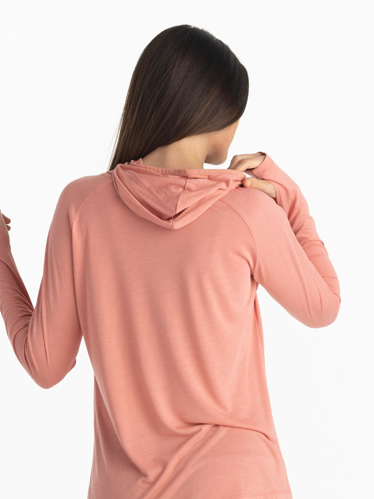 Women's Bamboo Lightweight Hoodie II - Bright Clay