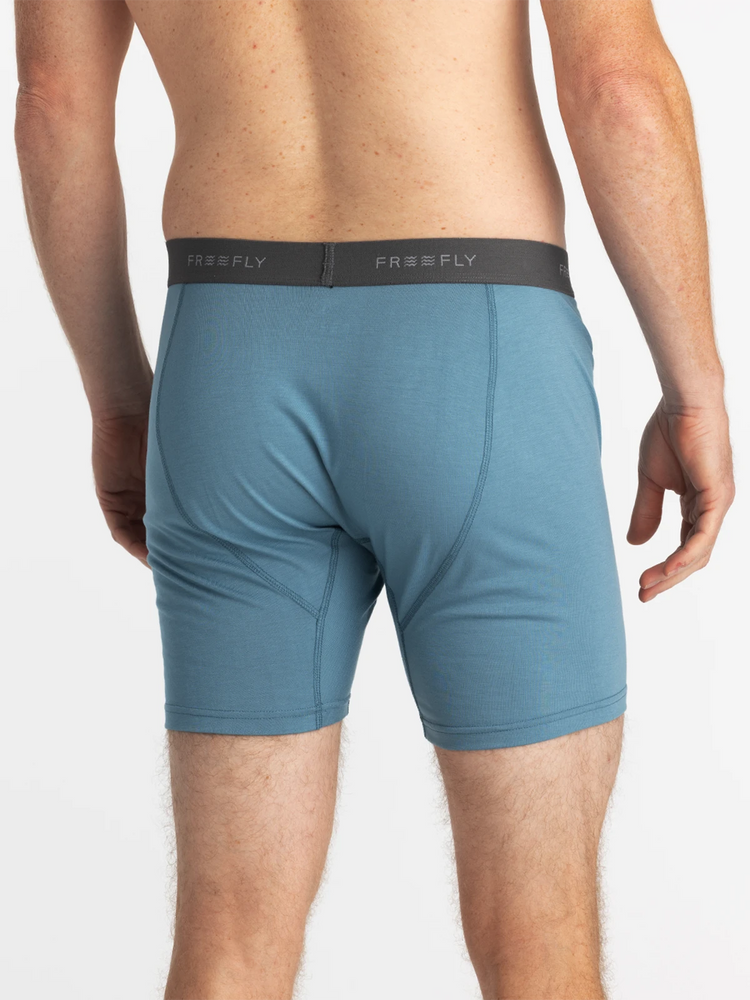 Men's Bamboo Motion Boxer Brief - Bluestone