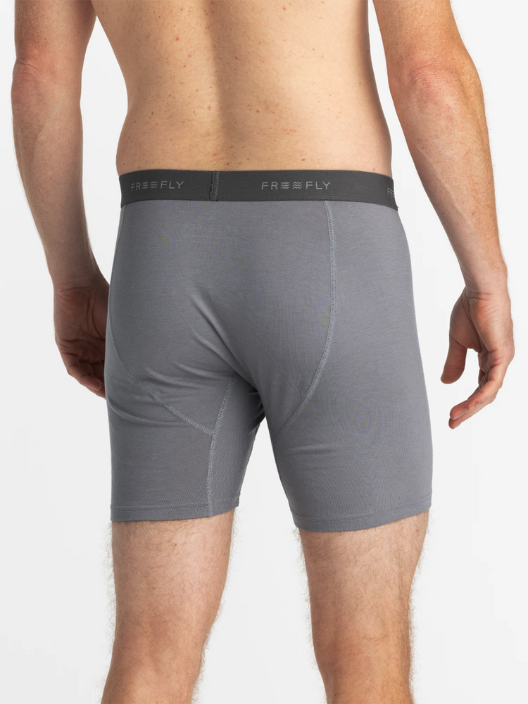 Men's Bamboo Motion Boxer Brief - Slate