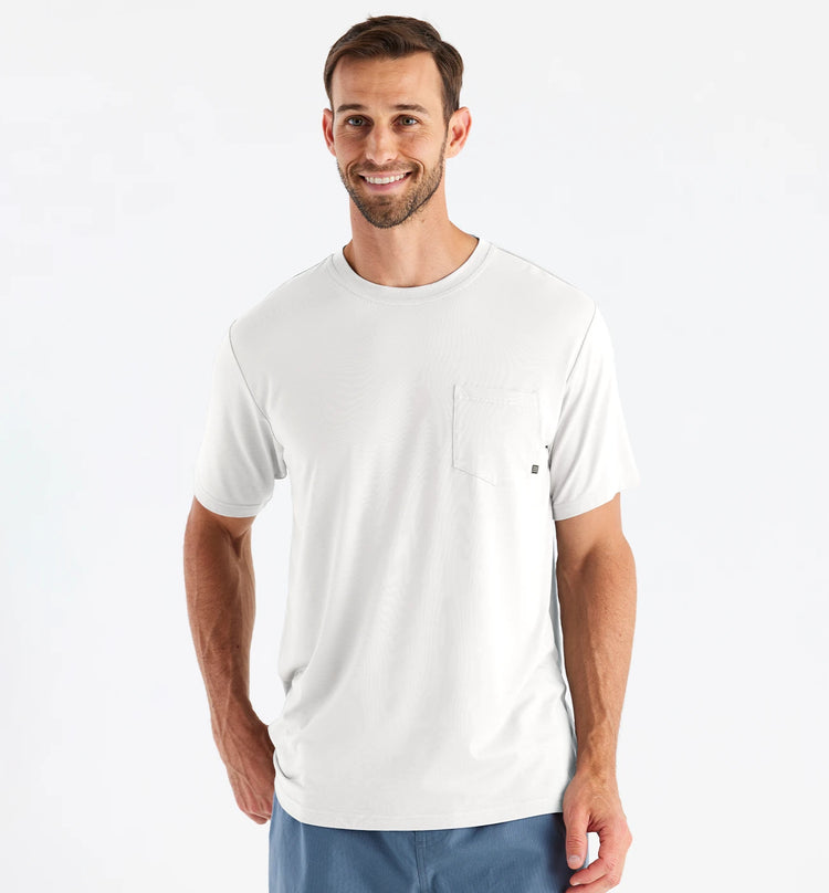 Men's Bamboo Flex Pocket Tee - Bright White