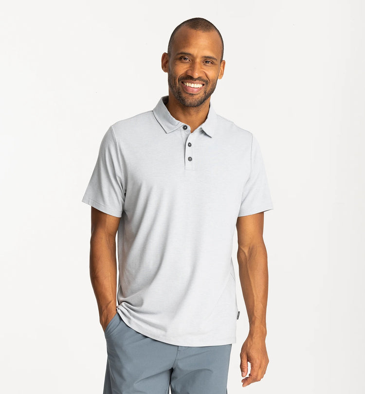 Men's Bamboo Flex Polo II - Heather Aspen Grey