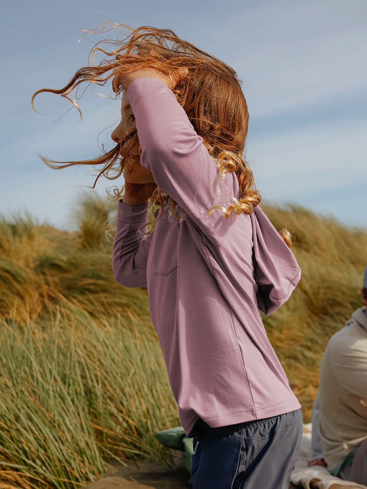 Youth Bamboo Shade Hoodie - Ocean Mist