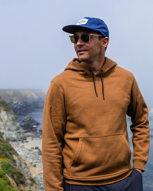 Freshwater Flat Brim Hat - Navy