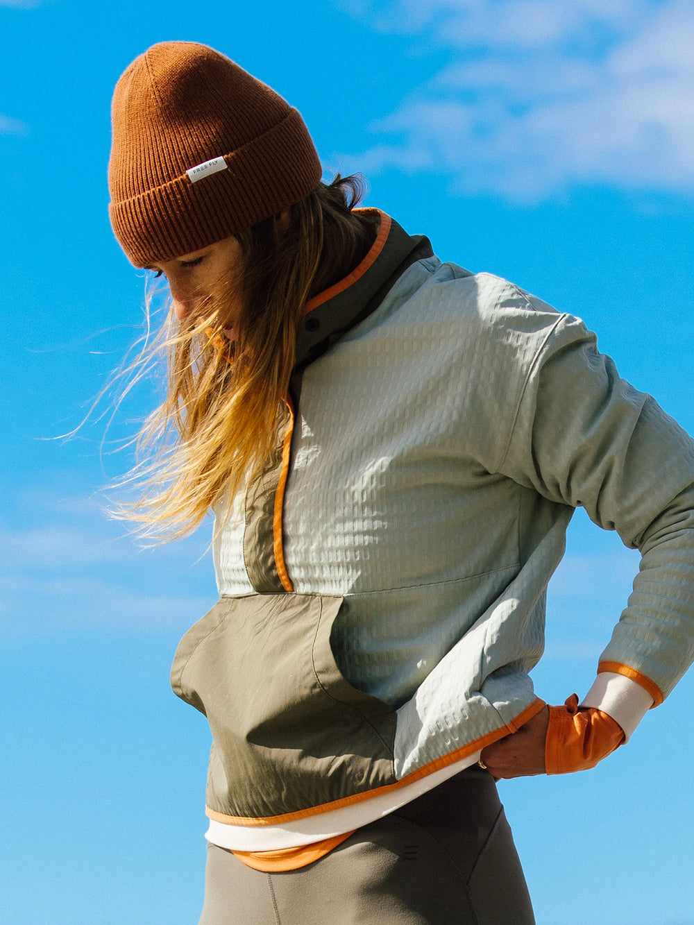 Women's Gridback Fleece Snap Pullover - Desert Sage image