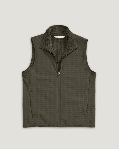 Men's Gridback Fleece Vest - Dark Forest