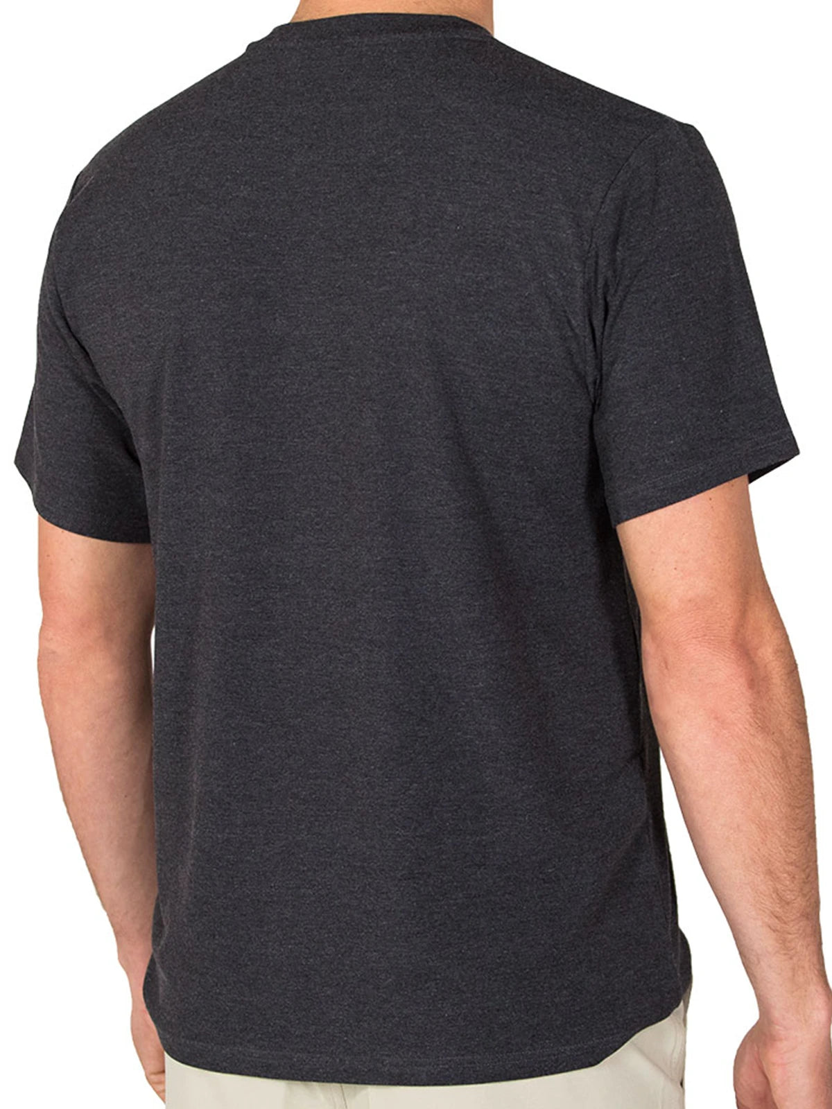 Men's Bamboo Flex Pocket Tee - Heather Black