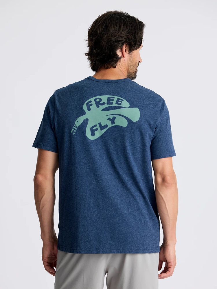 High Flyer Pocket Tee - Heather Navy