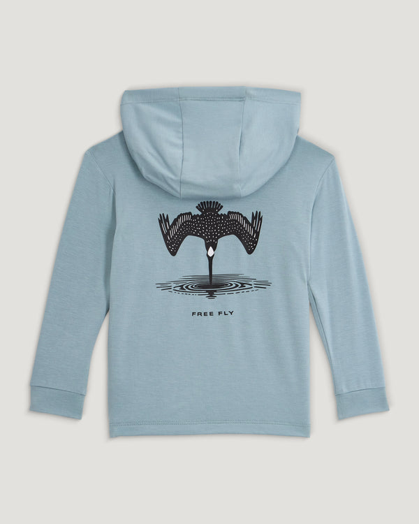 Toddler Bamboo Shade Graphic Hoodie - Dive Bomb Ocean Mist