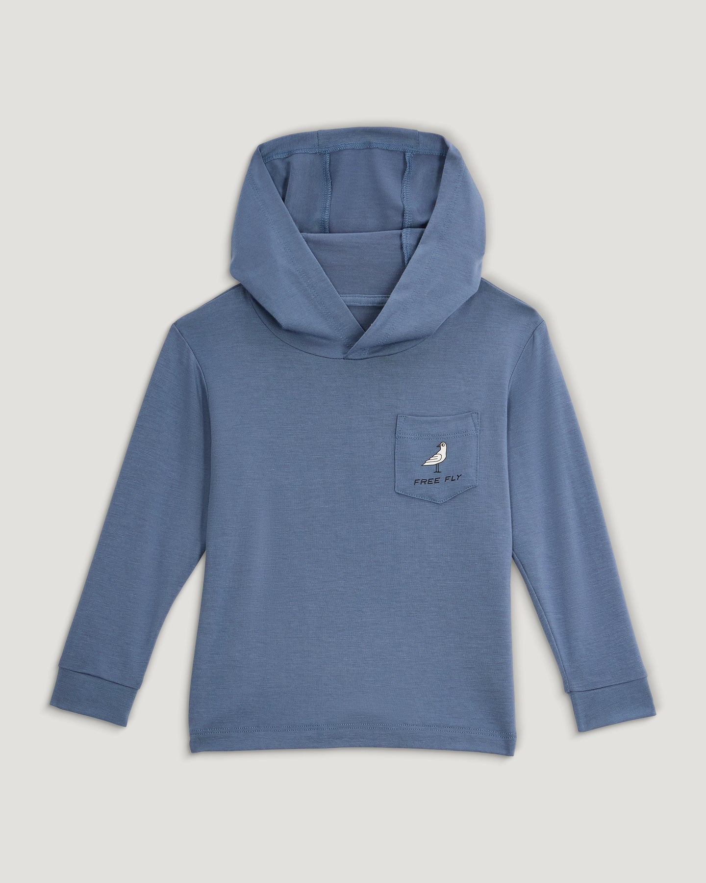 Toddler Bamboo Shade Graphic Hoodie - Born To Roam Pacific Blue