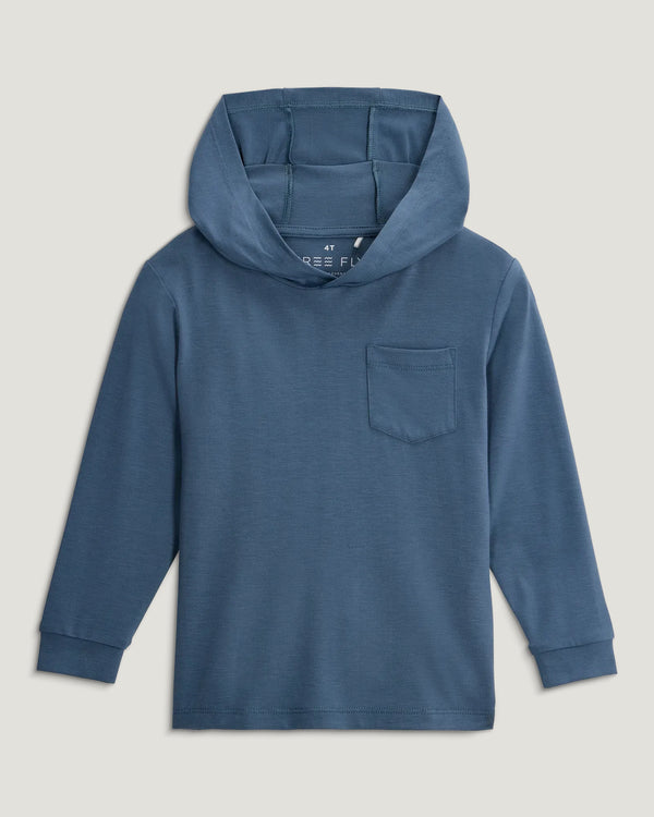 Toddler Bamboo Shade Hoodie - Pacific Blue