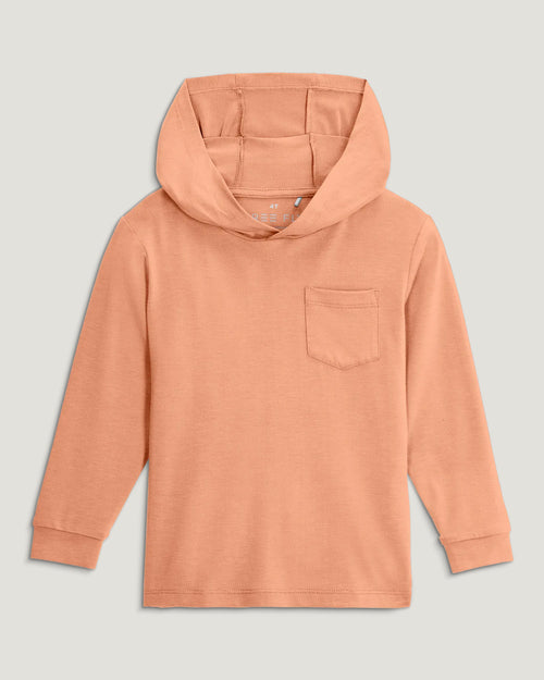 Toddler Bamboo Shade Hoodie - Coral Peach
