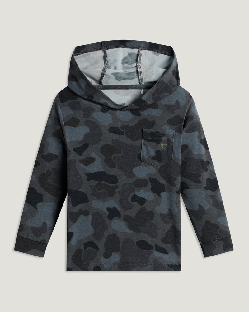 Toddler Bamboo Shade Hoodie - Vintage Camo Black