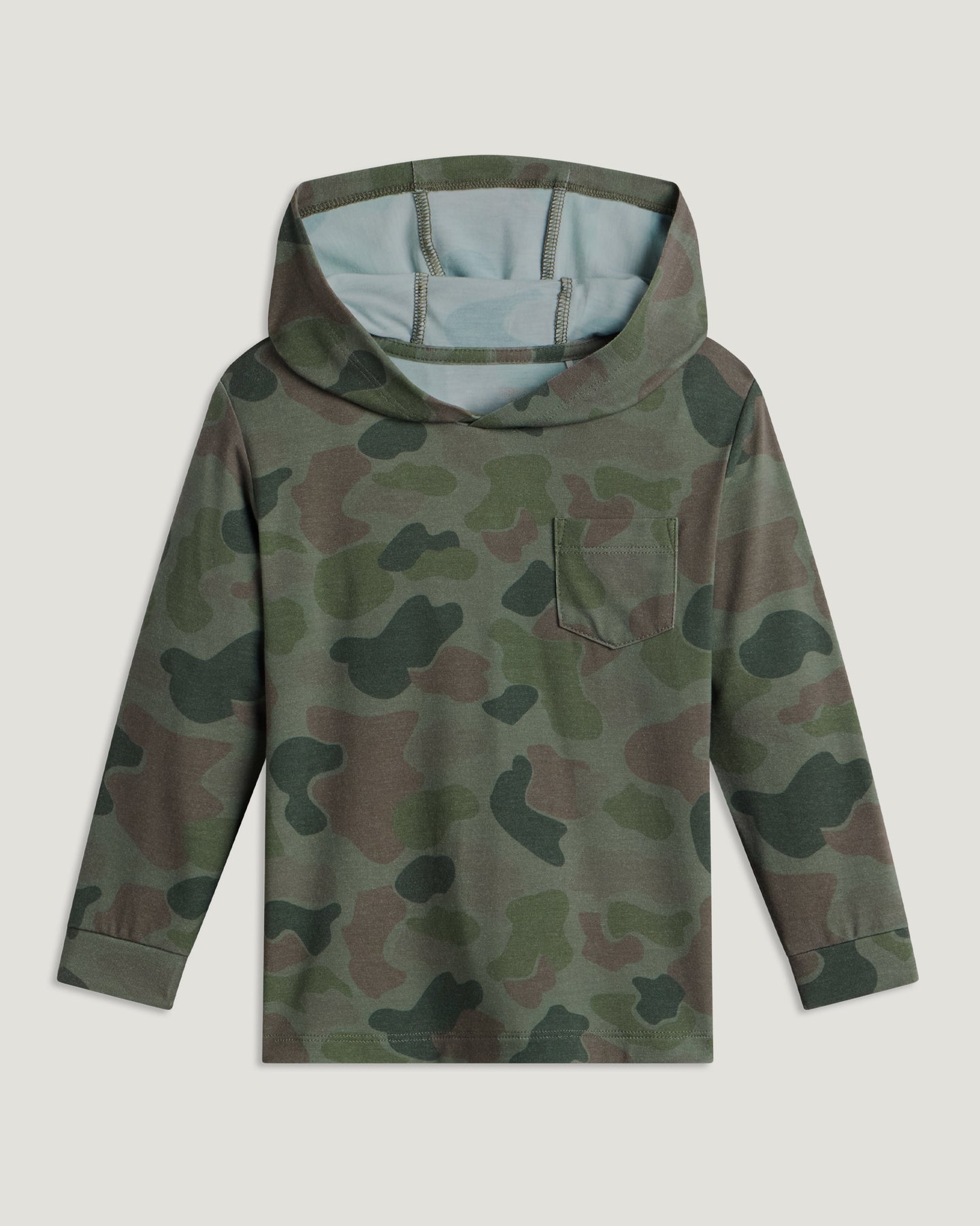 Toddler Bamboo Shade Hoodie - Vintage Camo Oil Green