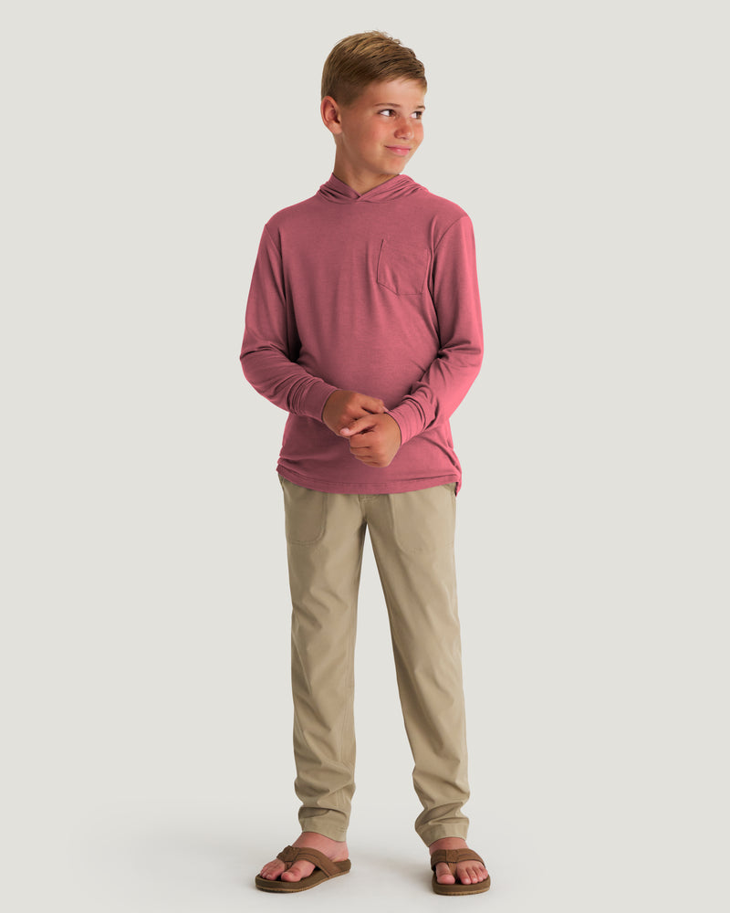Youth Bamboo Shade Hoodie - Plum