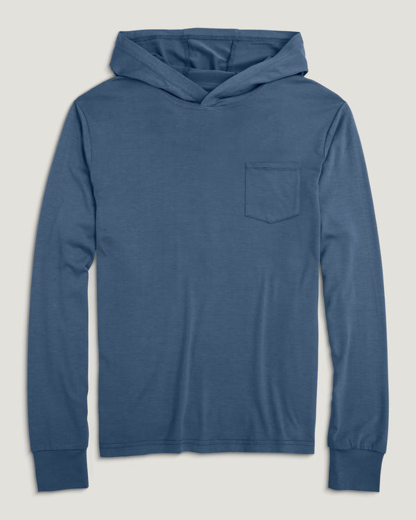 Youth Bamboo Shade Hoodie - Pacific Blue