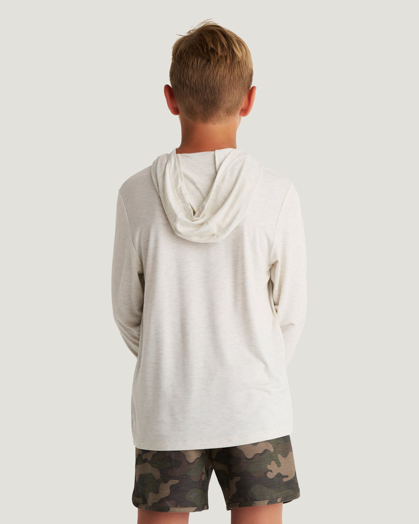 Youth Bamboo Shade Hoodie - Off White Heather