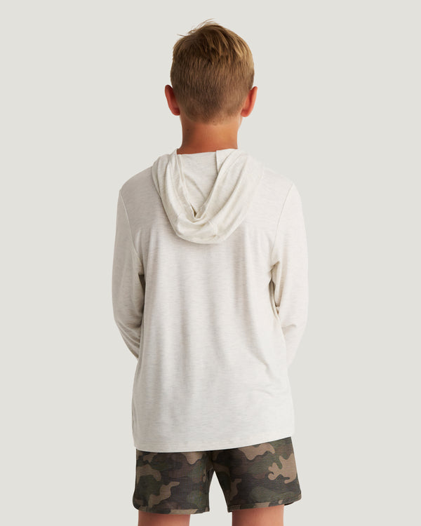 Youth Bamboo Shade Hoodie - Off White Heather