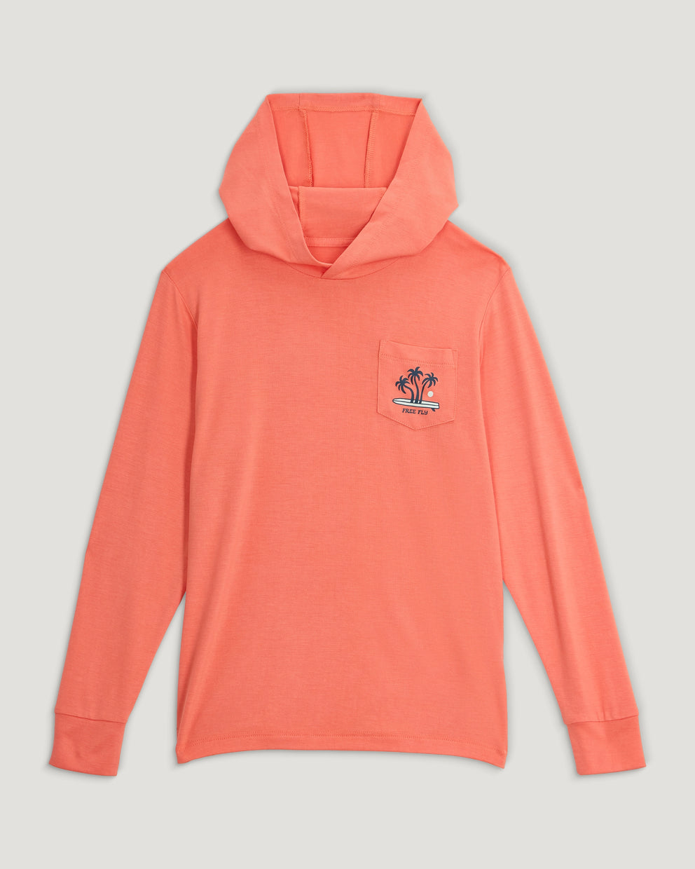 Youth Bamboo Shade Graphic Hoodie - Party Wave Flamingo