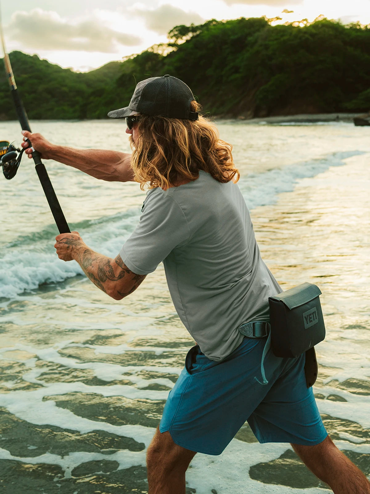 Men's Elevate Lightweight Tee - Bluestone