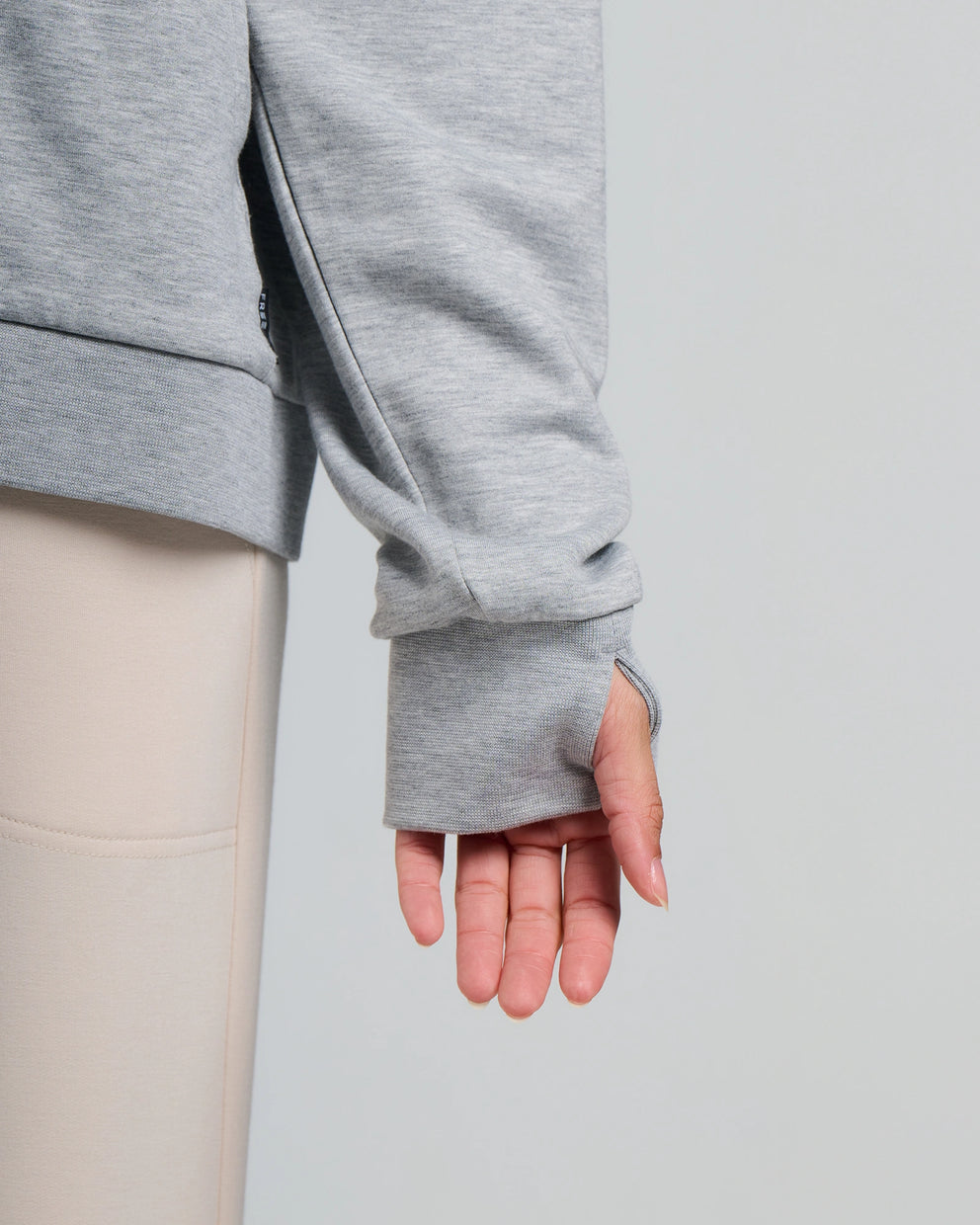 Women's Bamboo Lightweight Fleece Zip Hoodie - Light Heather Grey