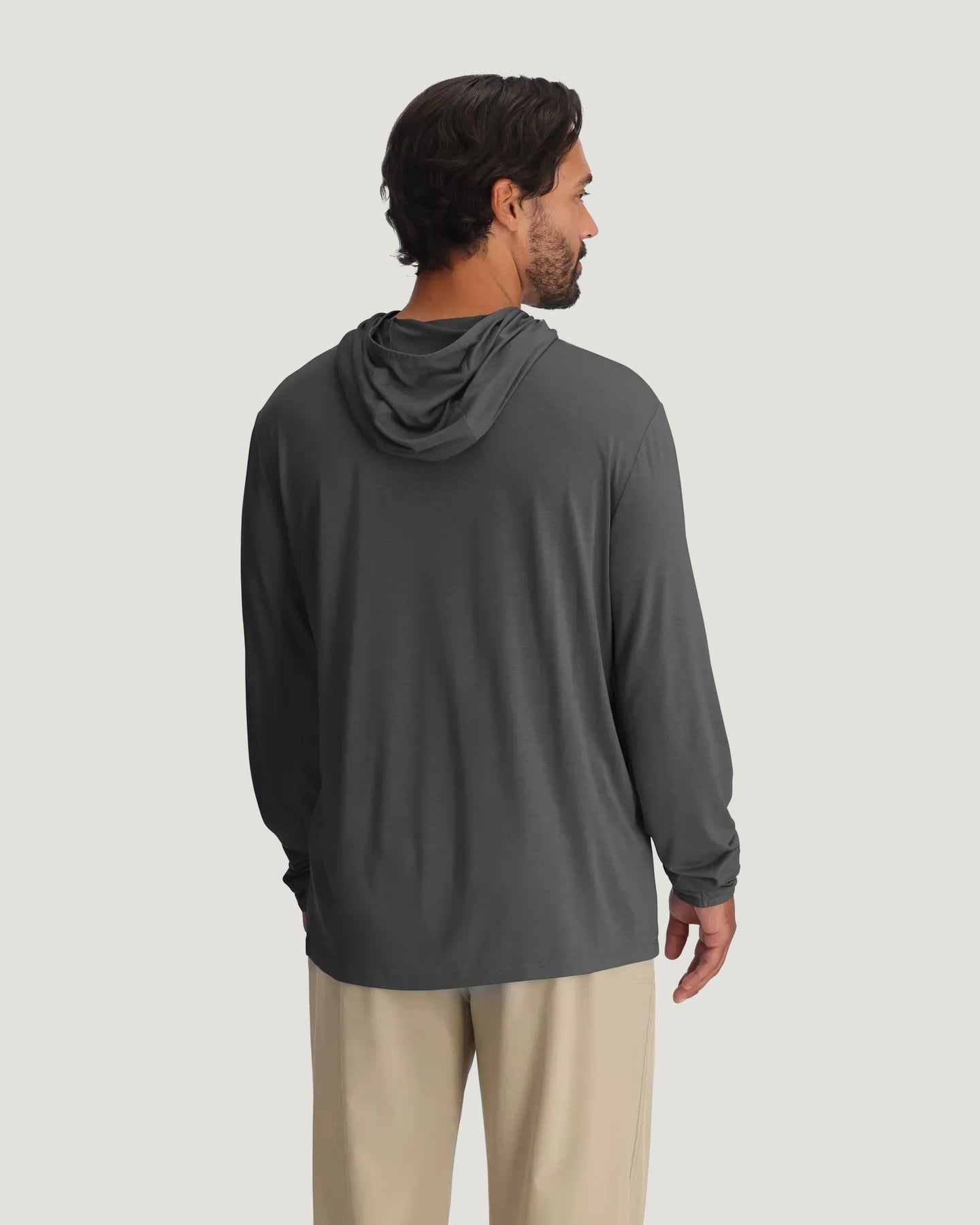 Men's Bamboo Lightweight Hoodie - Anthracite