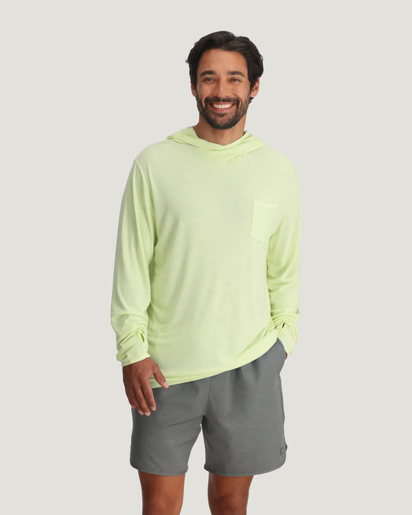 Men's Bamboo Lightweight Hoodie - Lime