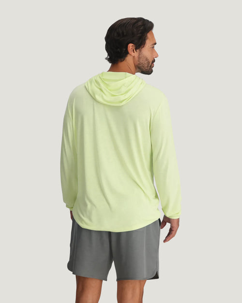 Men's Bamboo Lightweight Hoodie - Lime