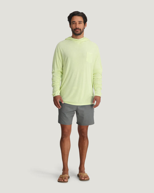 Men's Bamboo Lightweight Hoodie - Lime