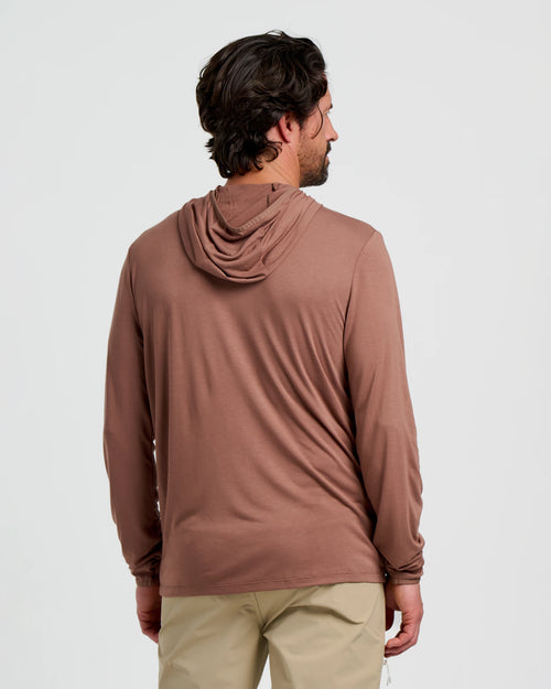 Men's Bamboo Lightweight Hoodie - Nutmeg