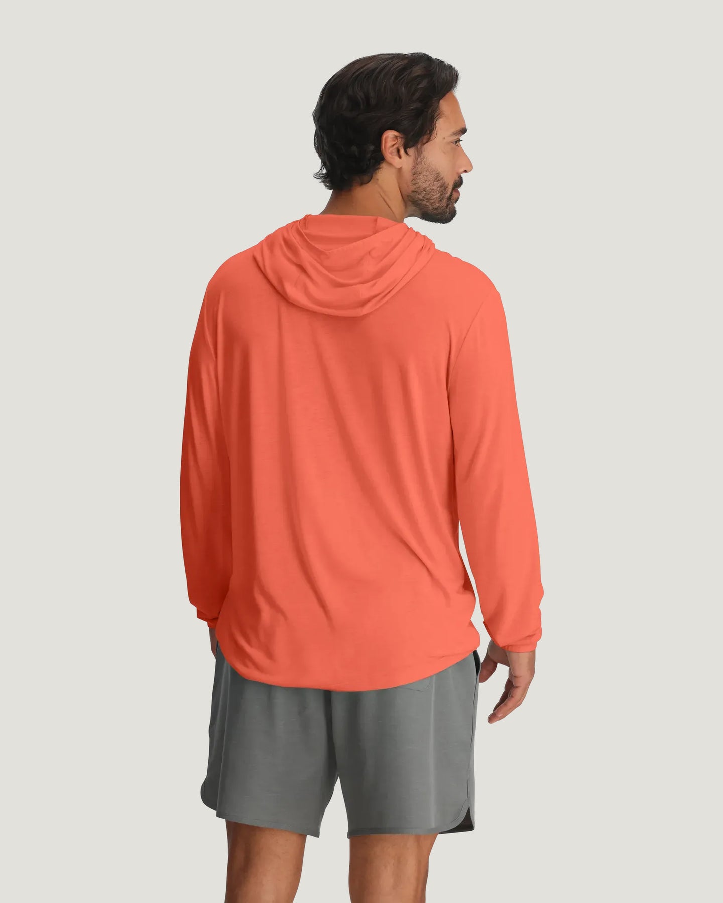 Men's Bamboo Lightweight Hoodie - Flamingo