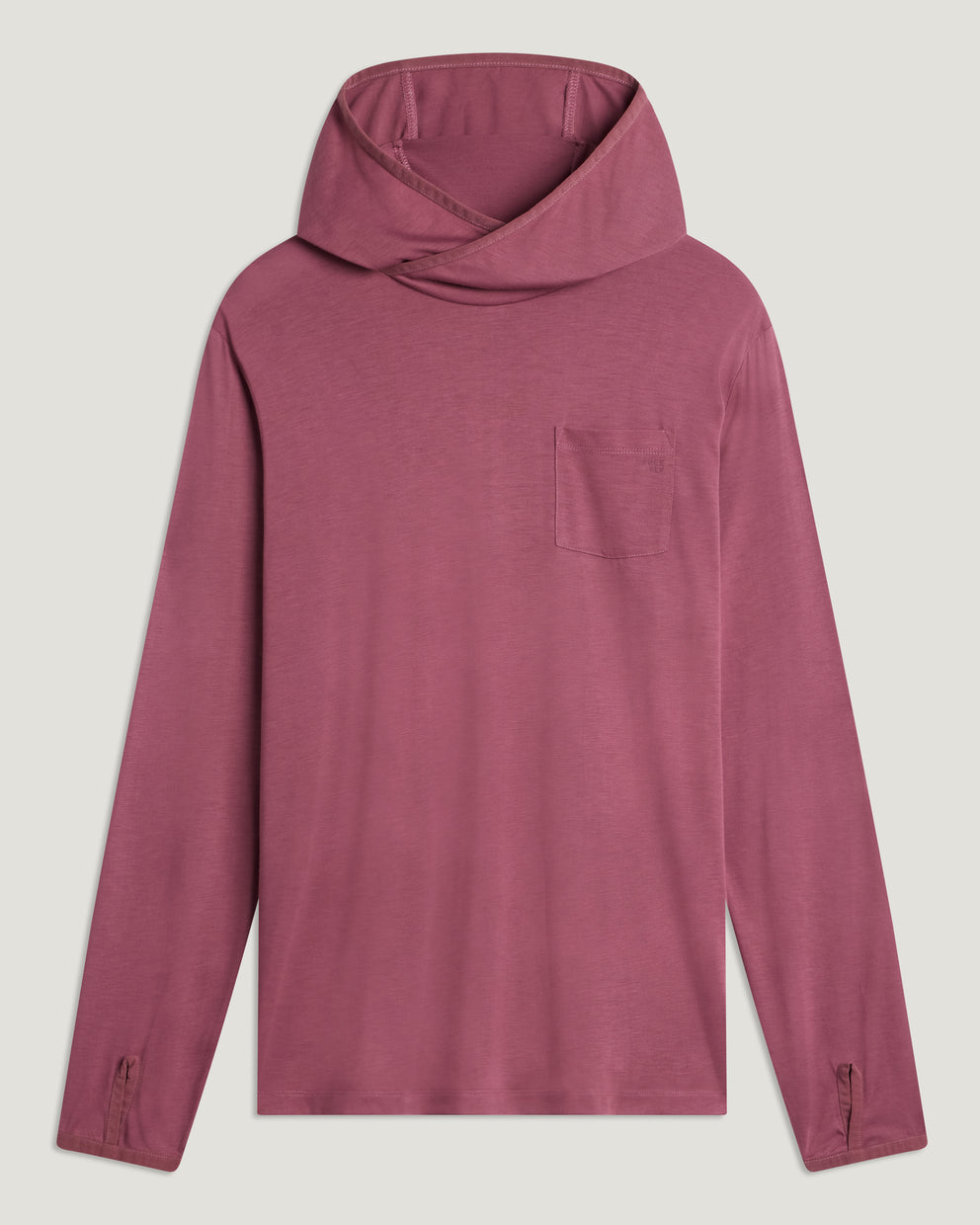 Men's Bamboo Lightweight Hoodie - Plum