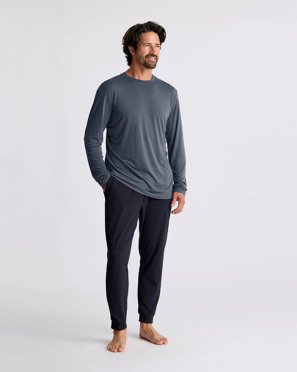 Men's Bamboo Lightweight Long Sleeve - Storm Cloud