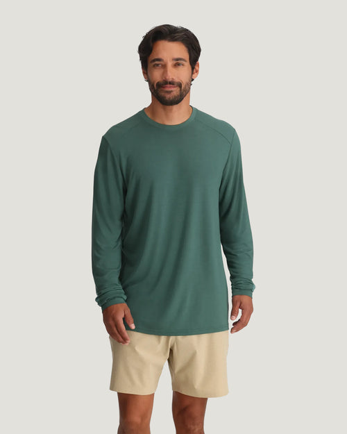 Men's Bamboo Lightweight Long Sleeve - Sea Pine