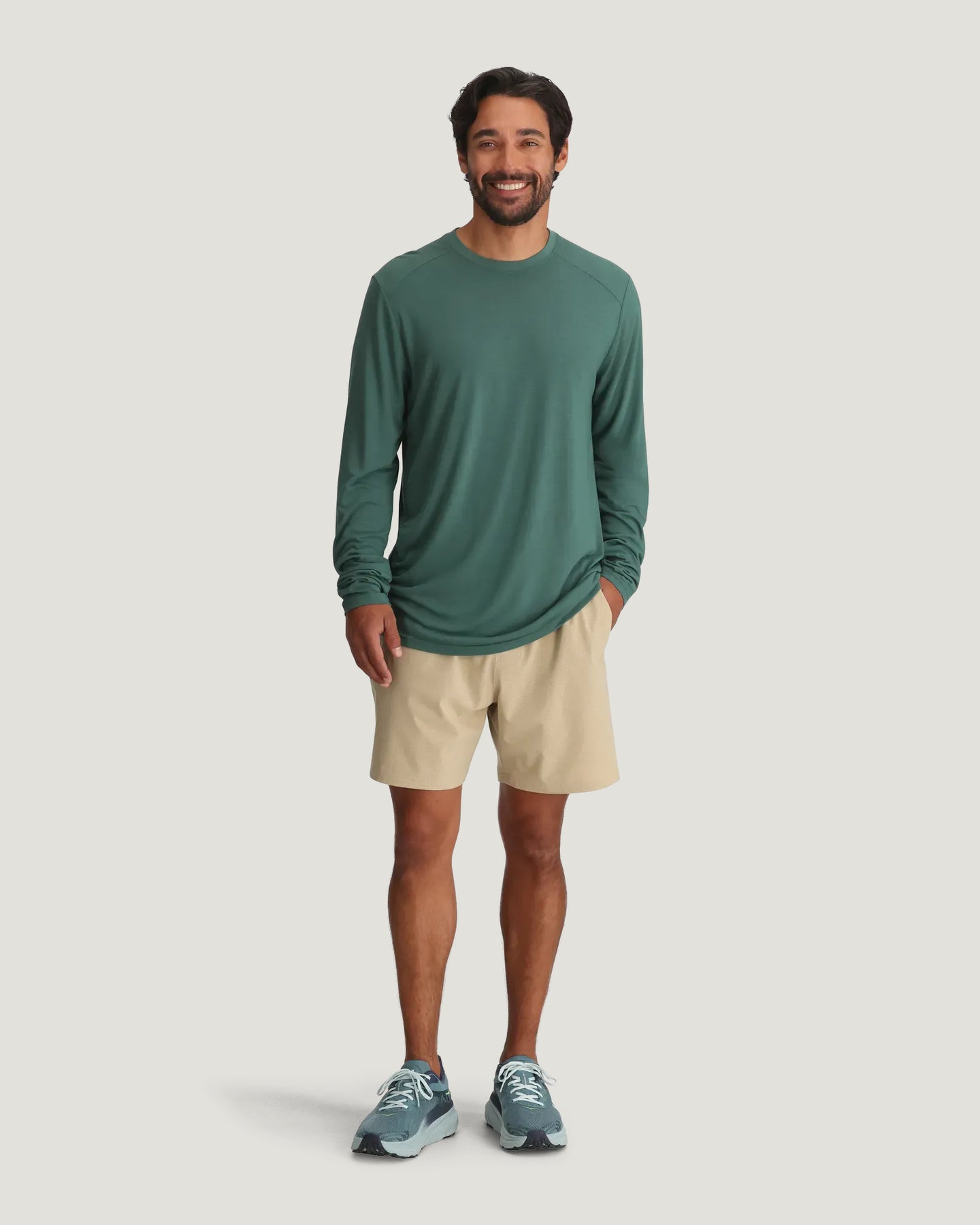 Men's Bamboo Lightweight Long Sleeve - Sea Pine