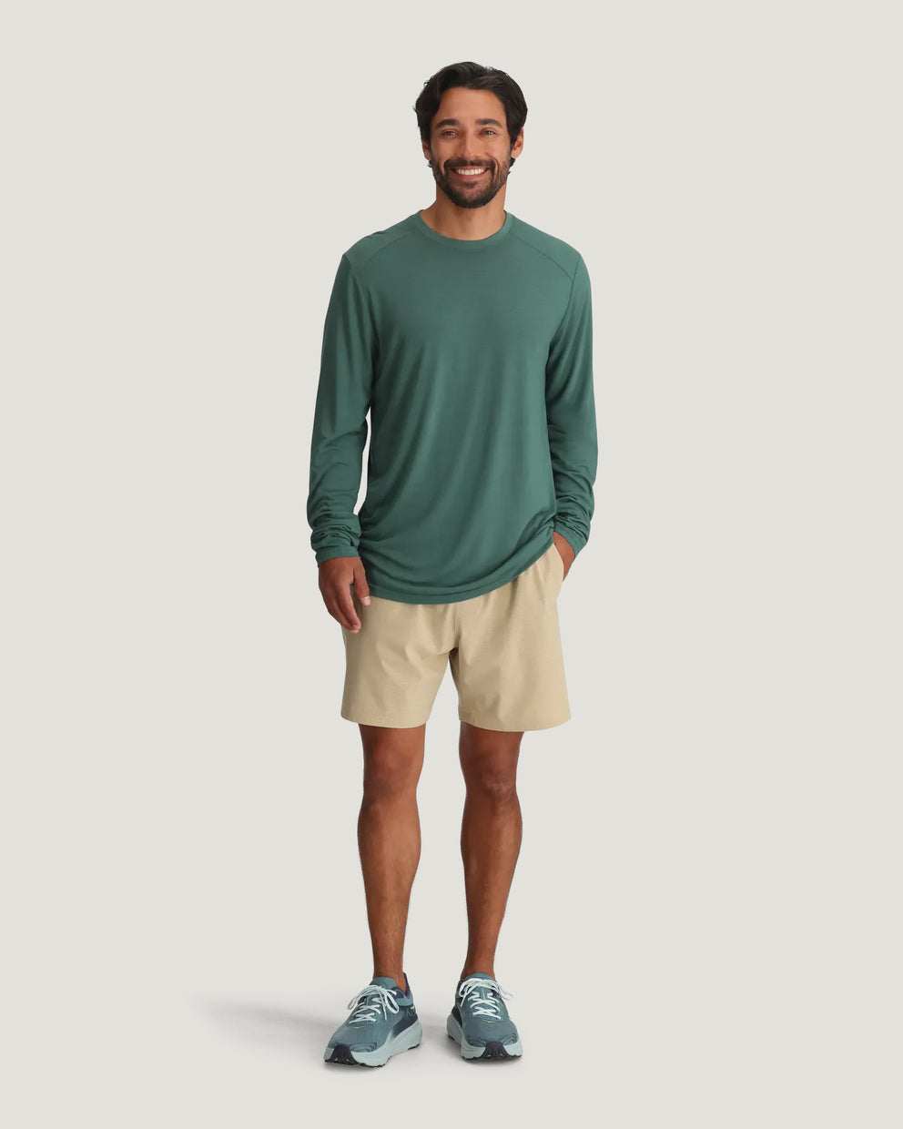 Men's Bamboo Lightweight Long Sleeve - Sea Pine