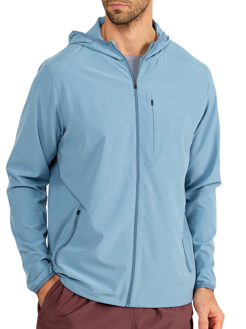 Men's Breeze Jacket - Blue Fog – Free Fly Apparel