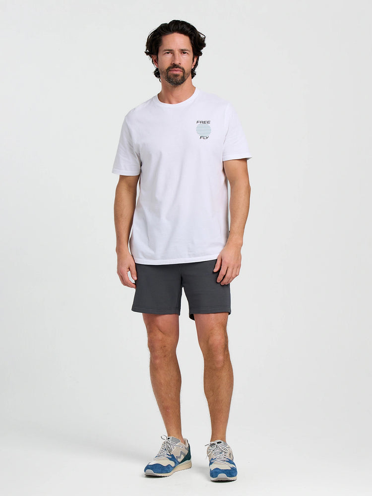 Men's Bamboo Lightweight Fleece Short - Black Sand