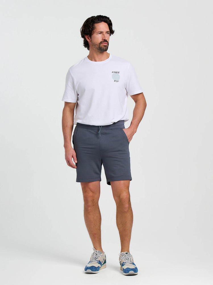 Men's Bamboo Lightweight Fleece Short - Storm Cloud