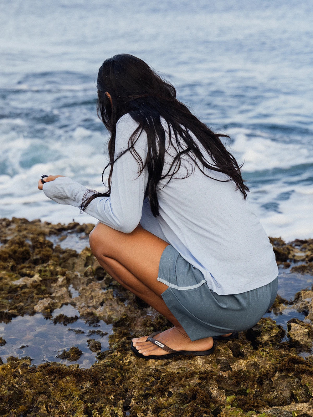 Women's Bamboo Lightweight Hoodie II - Clear Sky image