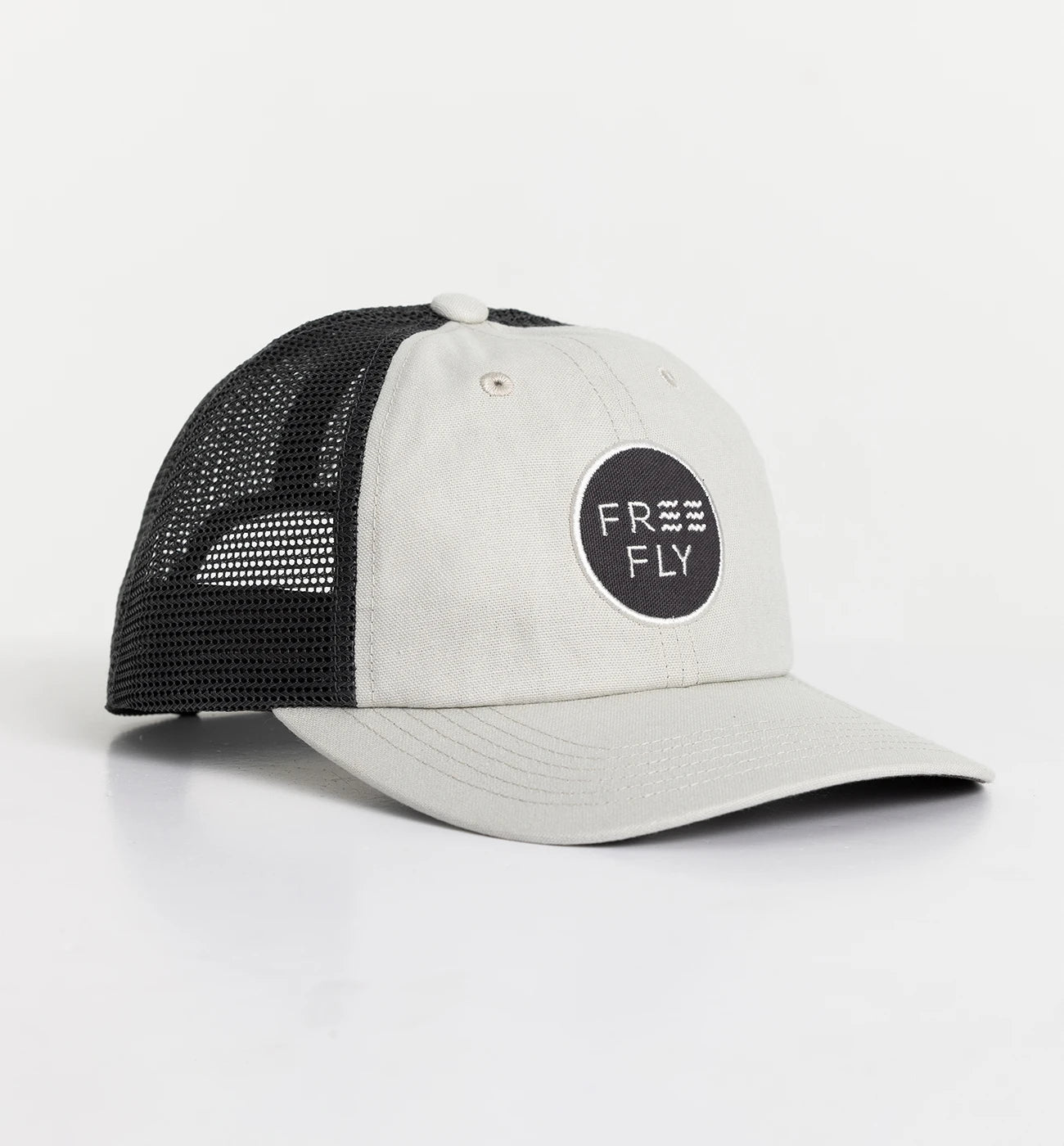 Low Pro Badge Trucker Hat - Harbor Grey – Free Fly Apparel