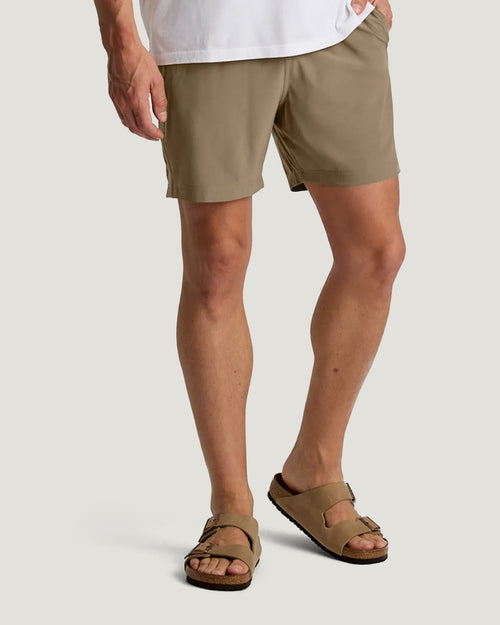 Men's Breeze Short – 6" - Dark Khaki