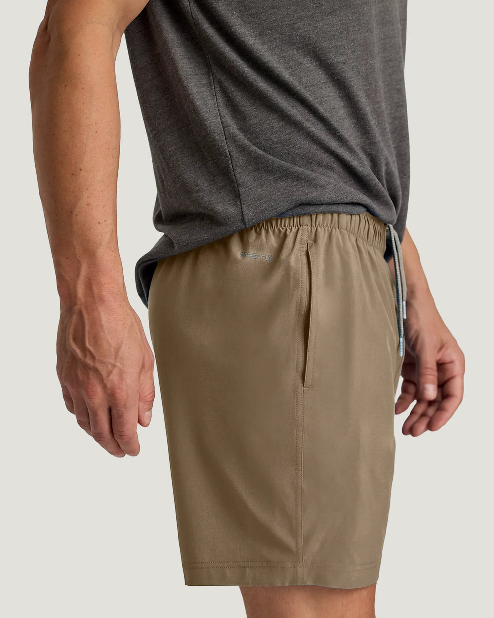 Men's Breeze Short – 6" - Dark Khaki